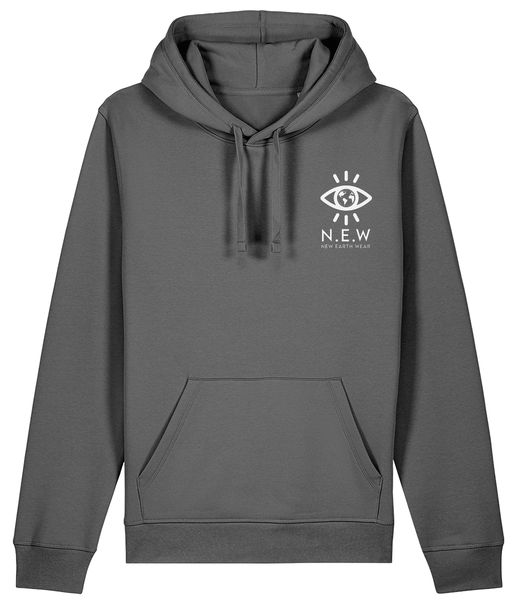 Signature Mark Hoodie in anthracite with printed detail