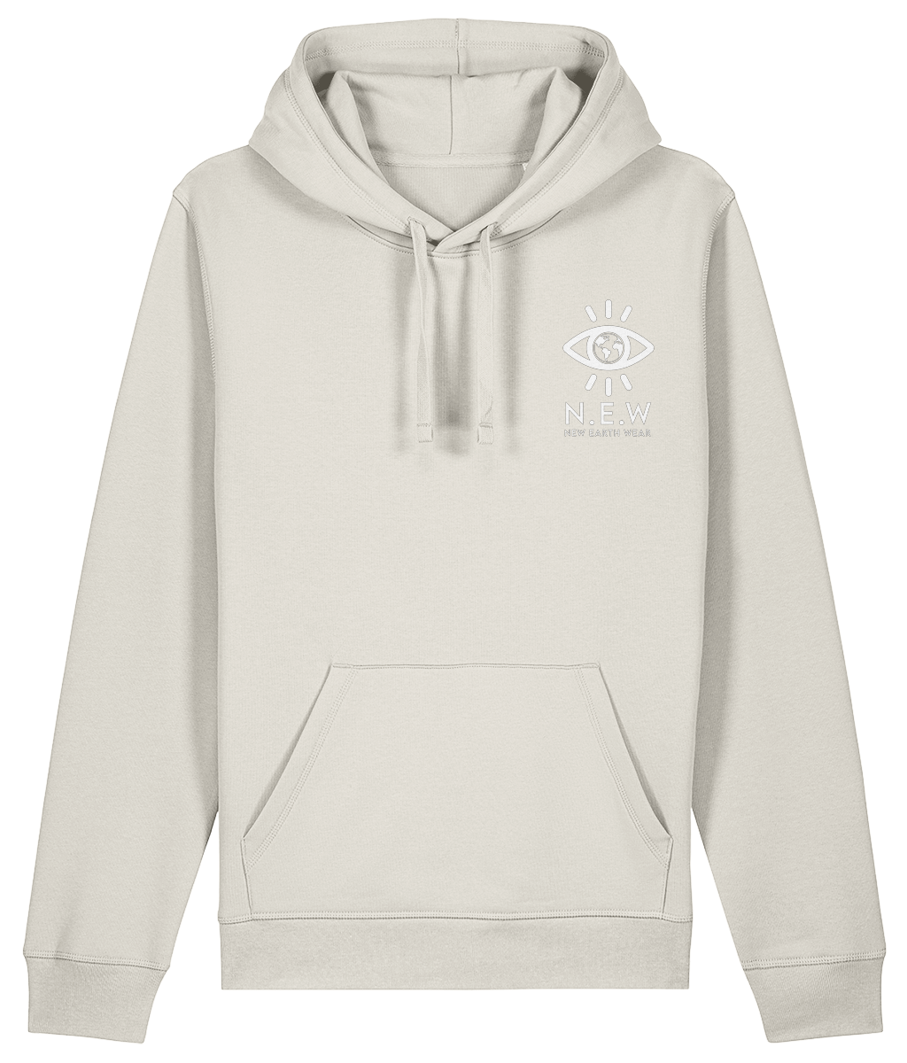 Signature Mark Hoodie in Natural Raw with printed detail